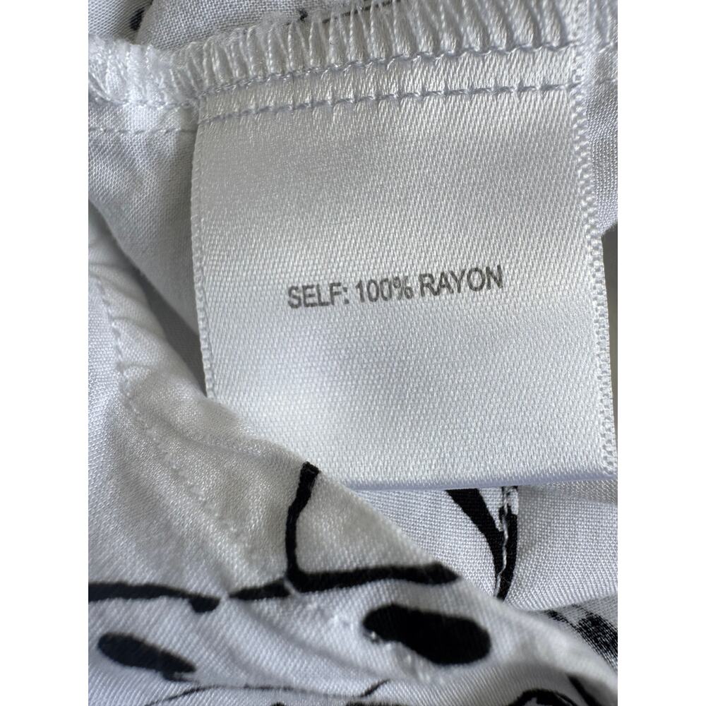 Jane + Delancey Safari Animal Print Button Front Rayon Blouse Size Small - Picture 7 of 8